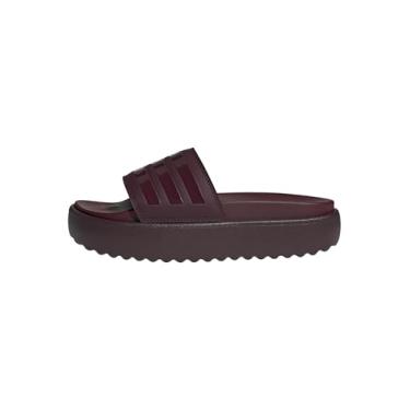 Imagem de adidas Sandália feminina Adilette Platform, Marrom/castanho/vermelho sombra, 37