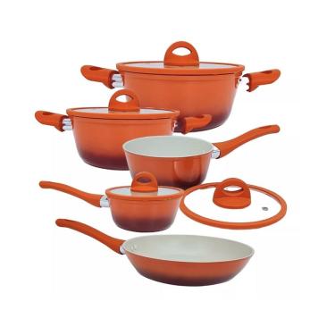 Imagem de Jogo De Panelas Induçao 5 Peças Revestimento Ceramico