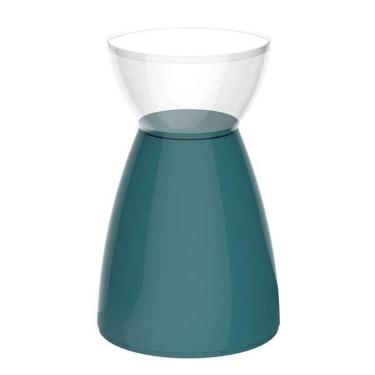 Imagem de Banqueta Rad Im In área Externa E Interna Policarbonato Incolor E Lazuli 54,7 Cm (altura)