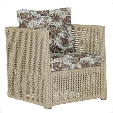 Imagem de 1 Poltrona Madri Alumínio Corda Náutica Estofado 6 Trama Rami