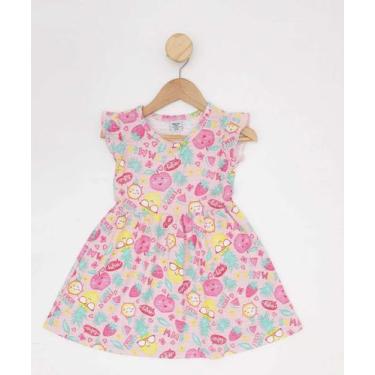 Imagem de Vestido Infantil Estampa Frutas Marisa Tam 1 a 3-85023, Rosa, 1