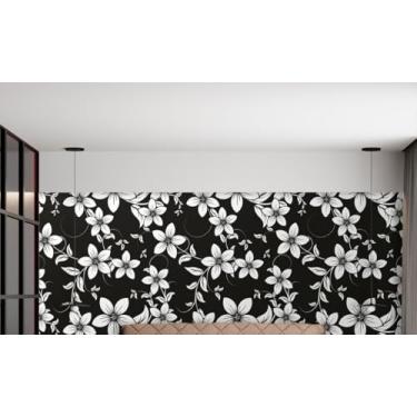 Imagem de Rolo Papel de Parede Auto Adesivo Lavável Full-HD Interno ou Externo Flores e Floral(1,0 x 0,47 metros,03)