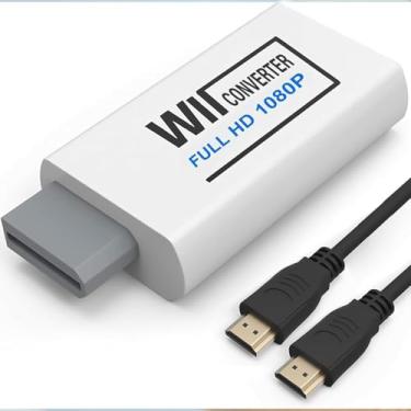 Imagem de Conversor Wii para HDMI 1080P para dispositivo Full HD, adaptador Wii HDMI com conector de áudio de 3,5 mm e saída HDMI compatível com Wii, Wii U, HDTV, monitor - suporta todos os modos de exibição