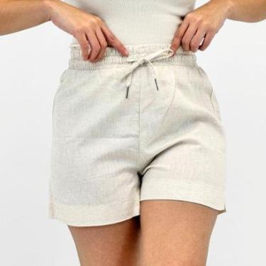 Imagem de Shorts Dipanno Curto em Tecido Viscolinho Feminino-Feminino