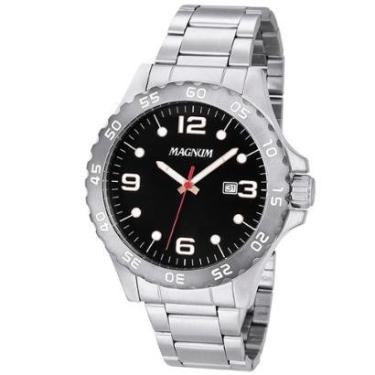 Imagem de Relógio Masculino Magnum Analógico Casual Prata MA35164T-Masculino
