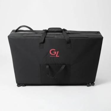 Imagem de Bolsa Capa Transporte Maca Maleta Portátil C/ Rodas Preta GoldLife GL