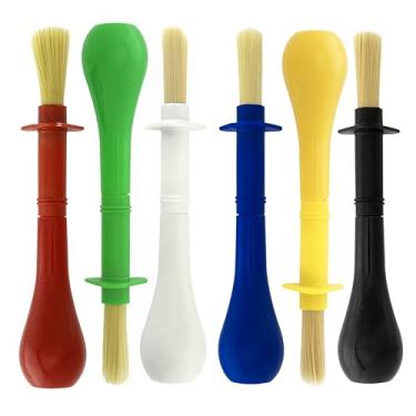 Imagem de US Art Supply Pincéis de pintura para artistas de têmpera infantil jumbo com alças grossas fáceis de segurar