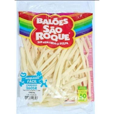 Imagem de Balao Sao Roque Canudo Trasparente Aniversario Decoraçao