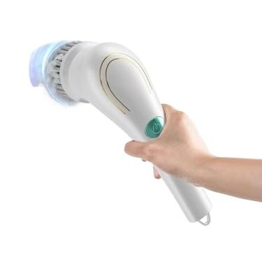 Imagem de Escova Eletrica de Limpeza 9 em 1 Sem Fio Limpador Multiuso Pratico Para Cozinha, Banheiro prático (NOVO 5 EM 1)