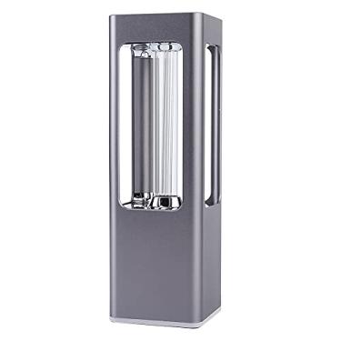 Imagem de Akozon Lâmpada UVC Pequena e Leve, Lâmpada Portátil de Carregamento USB para Carro, Banheiro, Armário, Escritório, Hotel (Cinza)