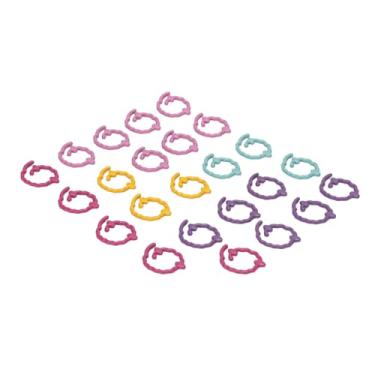 Imagem de Pssopp Marcadores de Costura de tricô de 24pcs, Anéis de Costura de crochê Em Espiral de Metal Com Caixa para Projetos de Brochete de crochê de crochê (COLORFUL)