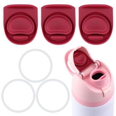 Imagem de ZONBBEE 3 peças de rolha de substituição e 3 peças de anel de vedação O compatíveis com Owala FreeSip 680 g, tampa de anéis de vedação superior de garrafa para Owala 16/19/24/32/1,1,134 g tampa de