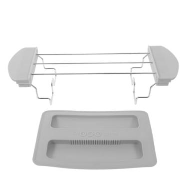 Imagem de PRETYZOOM Conjunto de torradeira compatível com 2 fatias, torradeira, capa superior de silicone para máquina de pão, suporte de aquecimento de torradas para uso na cozinha