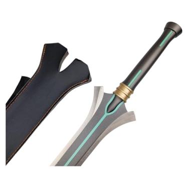 Imagem de Espada Kirito Lâmina De Aço E Bainha De Couro Decorativa