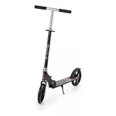 Imagem de Patinete Infantil Adulto Juvenil 2 Rodas Suporta Até 100kg Dobrável Po