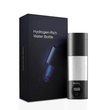 Imagem de Garrafa de água de hidrogênio, até 6000 ppb, gerador de água de hidrogênio portátil de 5 minutos com tecnologia SPE/PEM, tela OLED, à prova d'água IPX7, máquina ionizador recarregável para casa