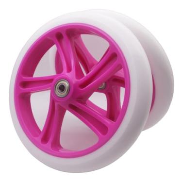 Imagem de Z-FIRST 2 peças de rodas de scooter adulto de 200 mm com rolamentos ABEC 9 para navalha e patinete adulto (verde)