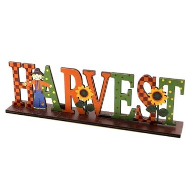 Imagem de Sclmgo Quadro de Letras Decorativo para Mesa com Tema de Outono E Colheita de ação de Graças - Enfeite para Sala de Jantar E Festas, Style B, Tamanho real