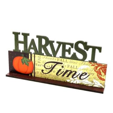 Imagem de Sclmgo Quadro de Letras Decorativo para Mesa com Tema de Outono E Colheita de ação de Graças - Enfeite para Sala de Jantar E Festas, Style F, Tamanho real