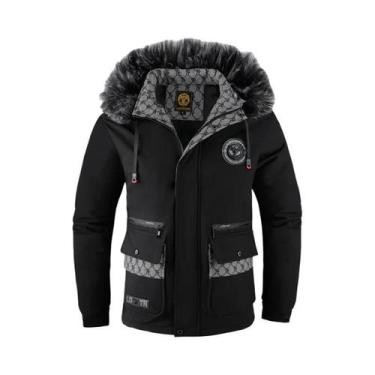 Imagem de Jaqueta Impermeável Com Capuz Para Homens, Casaco Casual De Inverno Em