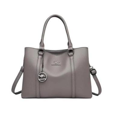 Imagem de Bolsa De Ombro Grande De Couro De Designer Luxuoso Para Mulheres, Bols