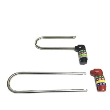 Imagem de Cadeado combinado com código de senha para armário de porta de armário estilo carro MMS481 1 peça (90 mm vermelho SOpen)