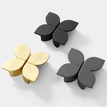 Imagem de HTNAFONI Puxadores e puxadores de armário de cozinha de liga de zinco puxador de armário de cobre escovado para armário de porta de gaveta de armário ferragens 1 peça (6255 puxadores de cobre)