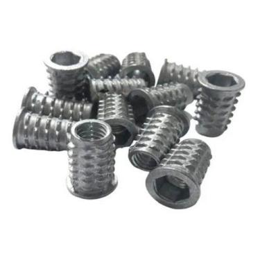 Imagem de Kit 20 Buchas Americanas Para Madeira 5/16 X 18mm Metal Zamak - Zoe & 