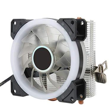 Imagem de aqxreight CPU Cooler Conector de 3 Pinos Acessório para PC Com Tubo de Latão Leve 2 para 775/1155/1366 1151 1155 1150 1156 1366 Cabe e é Simples é Instalação/Mini CPU (aurora colorida)