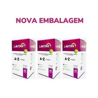 Imagem de Kit 3 Lavitan A-Z Mulher Suplemento de Vitaminas e Minerais - Cimed