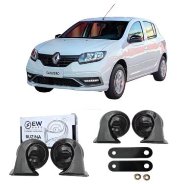 Imagem de BUZINA AUTOMOTIVA CARACOL (PAR) GRAVE/AGUDO PARA SANDERO 2007 > 2014 - TIGER AUTO