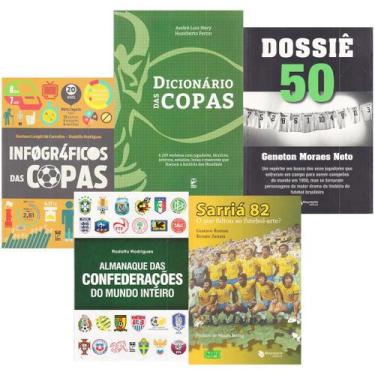 Imagem de Kit 5 Livros História Copa do Mundo Seleção Almanaque Sarriá - Maquiná