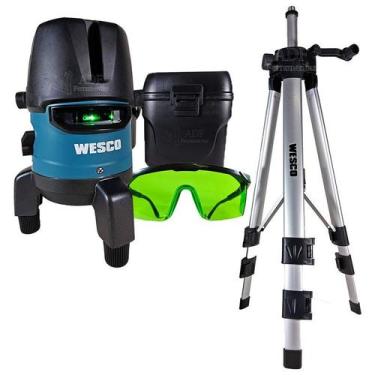 Imagem de Nível a Laser Verde 5 Linhas + Tripé Wesco WS8911