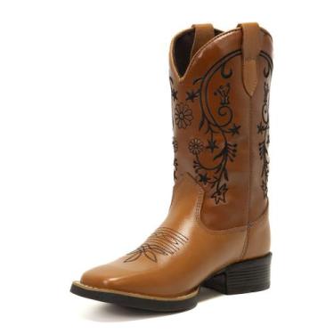 Imagem de Bota Feminina Texana Whisky Couro DIfranca - 6169 - Fakcine, 40