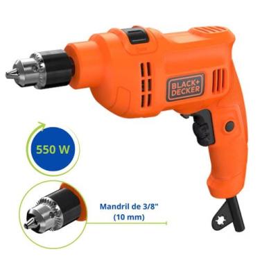 Imagem de Furadeira Martelete Elétrica Impacto Mandril 10mm 550w 127v Black Deck