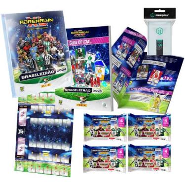 Imagem de Kit Adrenalyn XL Brasileirão 2024 Starterpack Cards Sleeves Campeonato