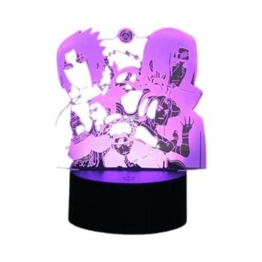 Imagem de Luz Noturna 3D Kakashi Shippuden Sasuke, Figura De Ação De Anime, Mode