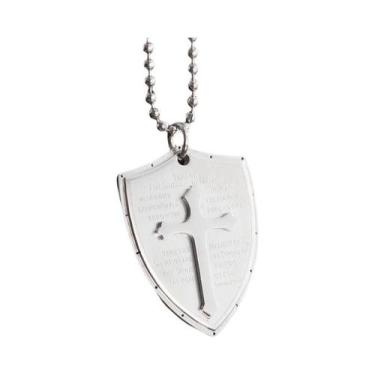 Imagem de Pingente De Crucifixo Dourado Para Homens, Colar Religioso Estilo Miam