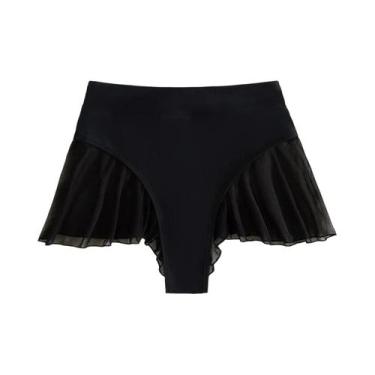 Imagem de Calcinha De Banho Com Renda De Cintura Alta Para Mulheres, Bonita E Só