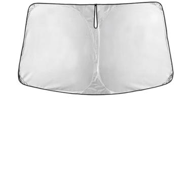 Imagem de EcoNour Para-brisas para Mercedes-Benz EQS 2022–2025 | Persiana para janela frontal de ajuste personalizado | Bloqueia raios UV prejudiciais e reduz o calor | Viseira dobrável com bolsa de