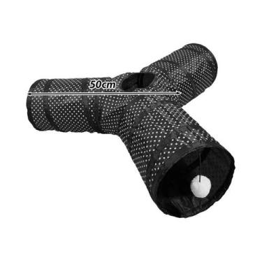 Imagem de Túnel Para Gatos Interno E Externo Em Forma De S, Tubo Colapsável Que 