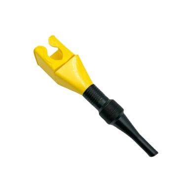 Imagem de Funil de reabastecimento de óleo de funil de plástico para carro, motocicleta, filtro de transferência de fluido, ferramenta de transferência de enchimento, acessórios automotivos (amarelo)