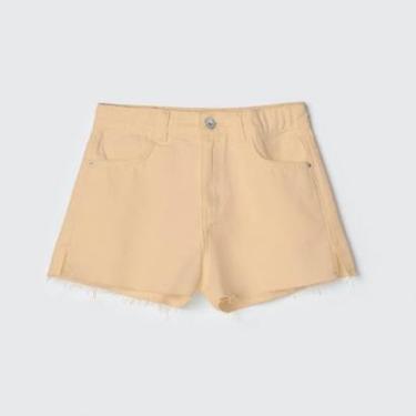 Imagem de Shorts Jeans Infantil Menina Amarelo Hering-Feminino