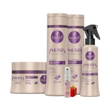 Imagem de Kit Haskell Ametista 300ml 4 Itens Completo + Presente Lourre 15ml