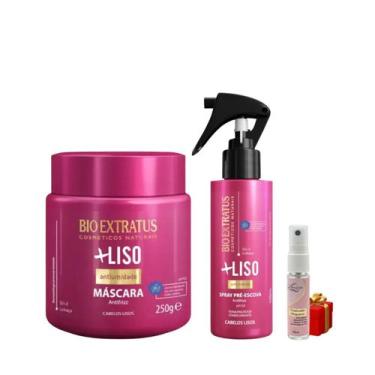 Imagem de Kit Mais liso 1 Máscara 250ml 1 Spray 100ml + Presente Lourre 15ml - B