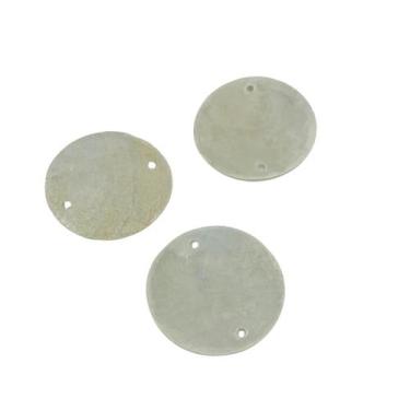 Imagem de Pingente Madrepérola Lamina 20mm 20pç Branco Redonda Natural - Macall