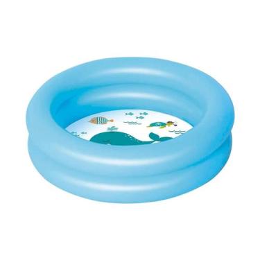 Imagem de Piscina Banheira Inflavél Infantil Mor 28 Litros Para Bebê, Azul