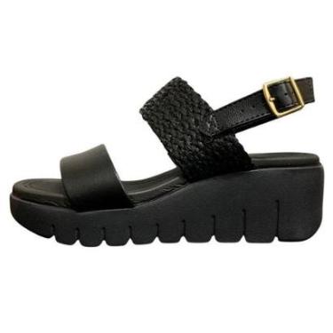 Imagem de Sandalia Moleca Flatform Tira Tramada Fivela-Feminino
