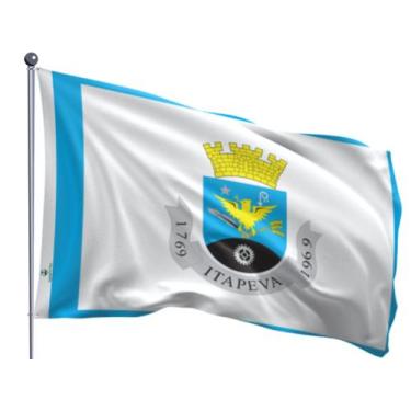 Imagem de Bandeira do Município de Itapeva Uma Face Estampada Tamanho 70x100cm -