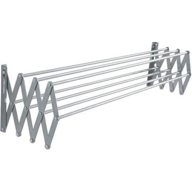 Imagem de Varal de parede retrátil, varal de parede dobrável em liga de alumínio, 50cm, 60cm, 80cm, 100cm. (60cm)